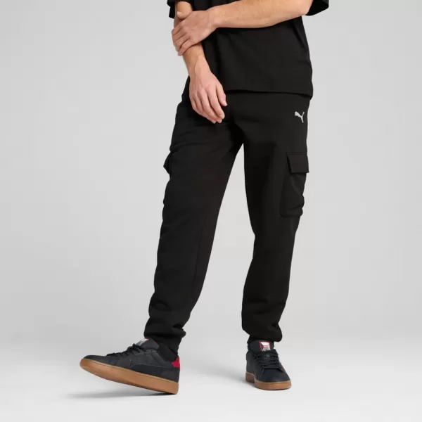  Moške trenirke PUMA ESS CARGO PANTS FL CL 682656-01 ČRNA 