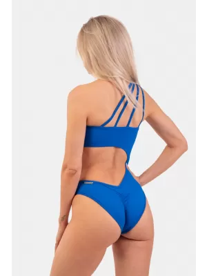 Asimetrični monokini na eno ramo 459 MODRA Nebbia