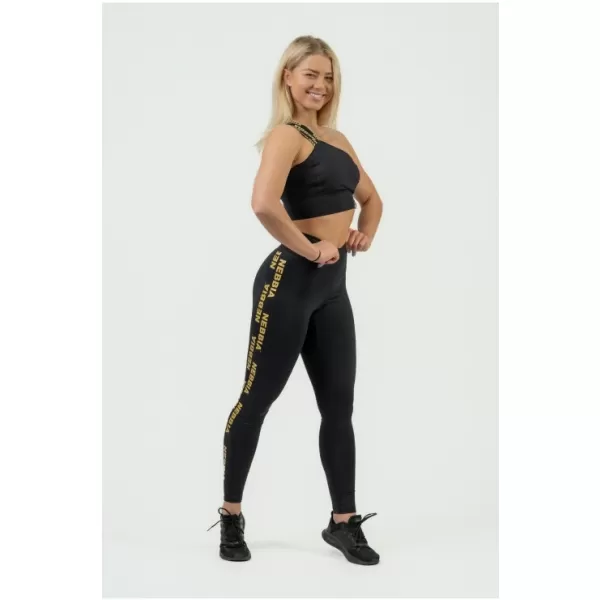  Ženski športni nedrček z visoko oporo INTENSE Asymmetric 841 BLACK Nebbia 