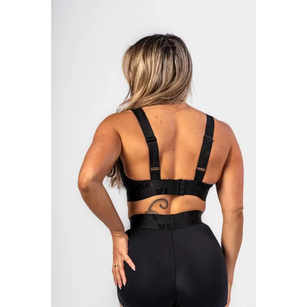  Ženski športni nedrček z ojačitvijo INTENSE Iconic 844 BLACK Nebbia 
