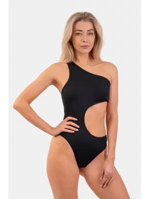 Asimetrični monokini na eno ramo 459 ČRNI Nebbia