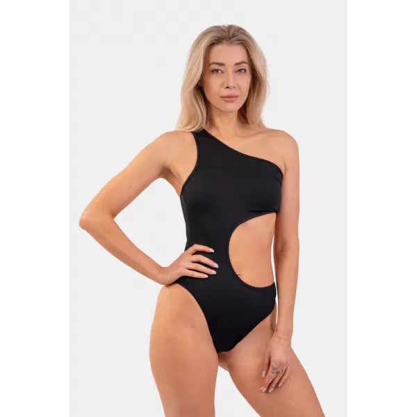  Asimetrični monokini na eno ramo 459 ČRNI Nebbia 