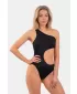 Asimetrični monokini na eno ramo 459 ČRNI Nebbia
