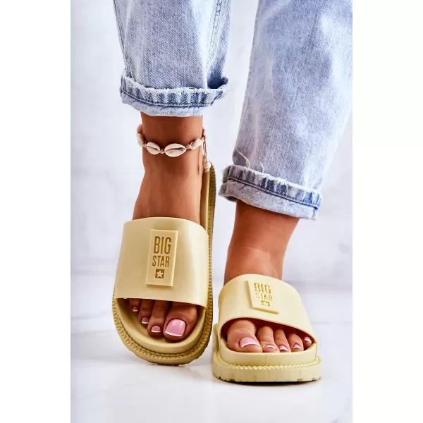  Ženski natikači BIG STAR JJ274A305 YELLOW Big Star Shoes 