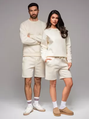 Trenirka + kratke hlače OMBRE Z108 SMETANA