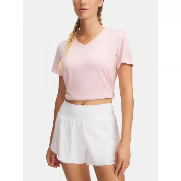  Ženska majica s kratkimi rokavi UNDER ARMOUR TECH SSV- TWIST 1384227-647 ROZA 