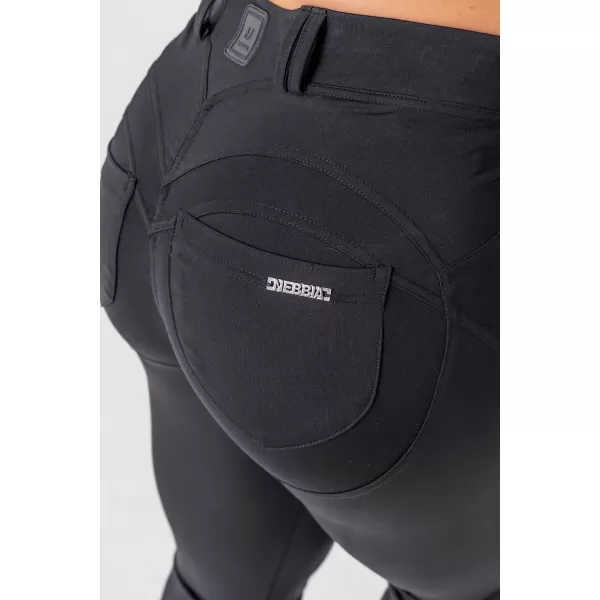  Flared Bubble Butt Leggings 2.0 POWER LIFT 308 ČRNA Nebbia 