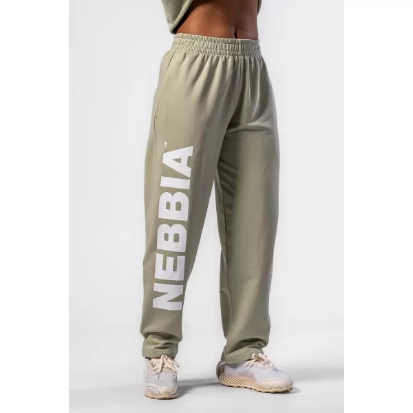  Ohlapne baggy trenirke BOYFRIEND STYLE 432 SVETLO ZELENA Nebbia 