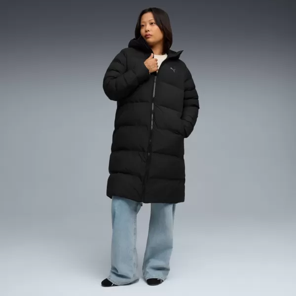 Ženski plašč PUMA MONO HOODED PARKA 688384-01 ČRNA 