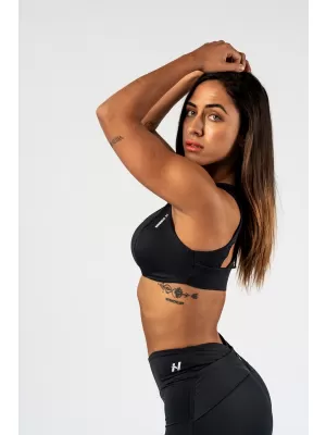 Športni modrček STRONG BEAUTY 424 BLACK Nebbia