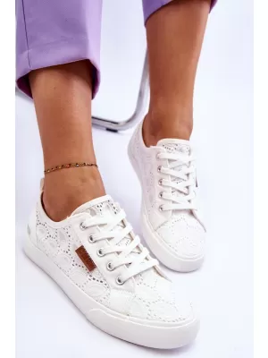 Modne ženske superge BIG STAR W274925 WHITE Big Star Shoes