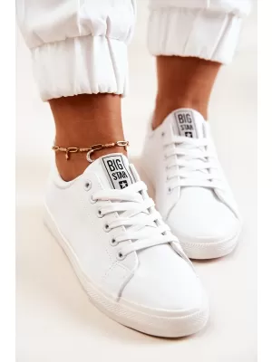 Ženske usnjene superge BIG STAR JJ274311 WHITE Big Star Shoes