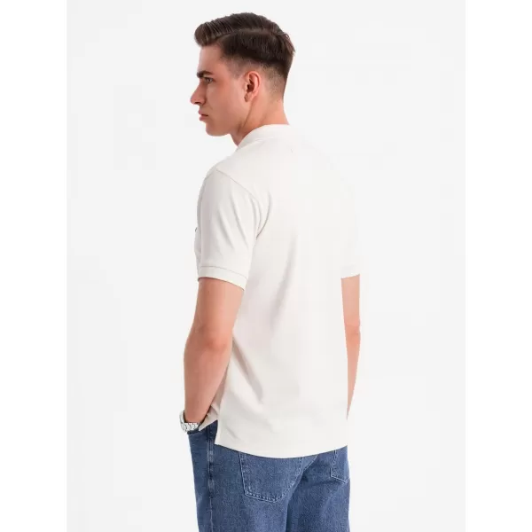  Moška T -majica OMBRE OM-POSS-0148 BELA 