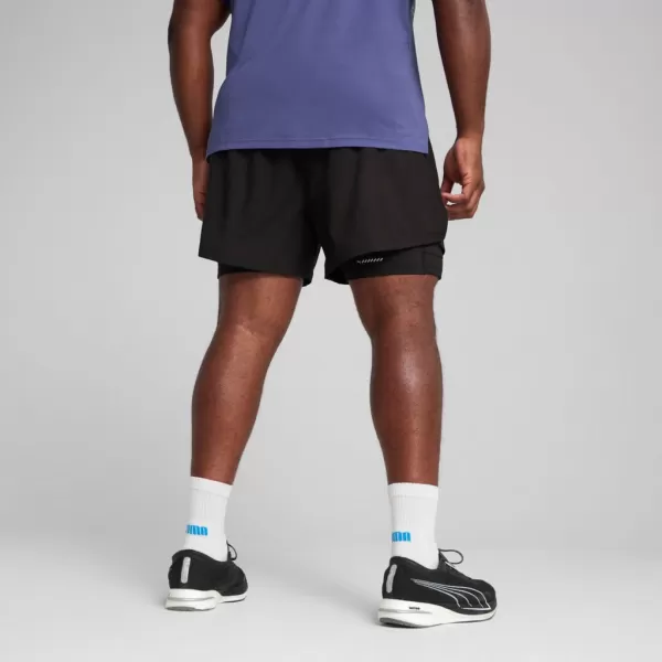  Kratke hlače PUMA M RUN ULTRAWEAVE 2IN1 5"" SHORT​ 526635-01 ČRN 