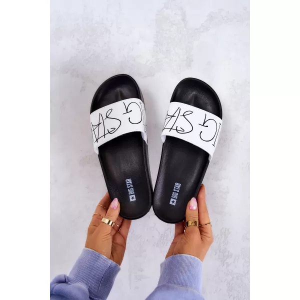  Modni ženski natikači BIG STAR JJ274A275 WHITE Big Star Shoes 