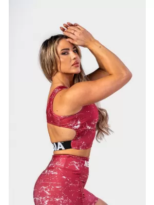 Crop top ROUGH GIRL 617 RDEČA Nebbia