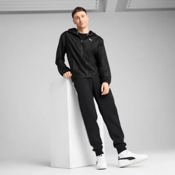  Moška vetrovka PUMA ESS REGULAR WINDBREAKER 684625-01 ČRNA 