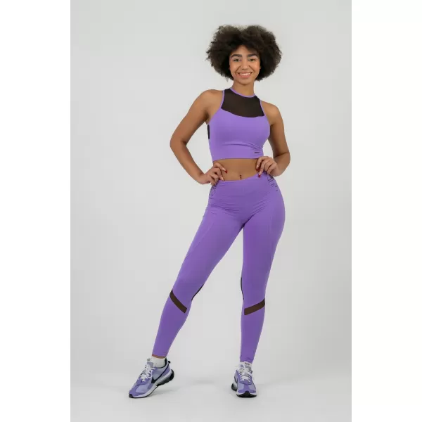  FIT Activewear pajkice z visokim pasom 443 LILA Nebbia 