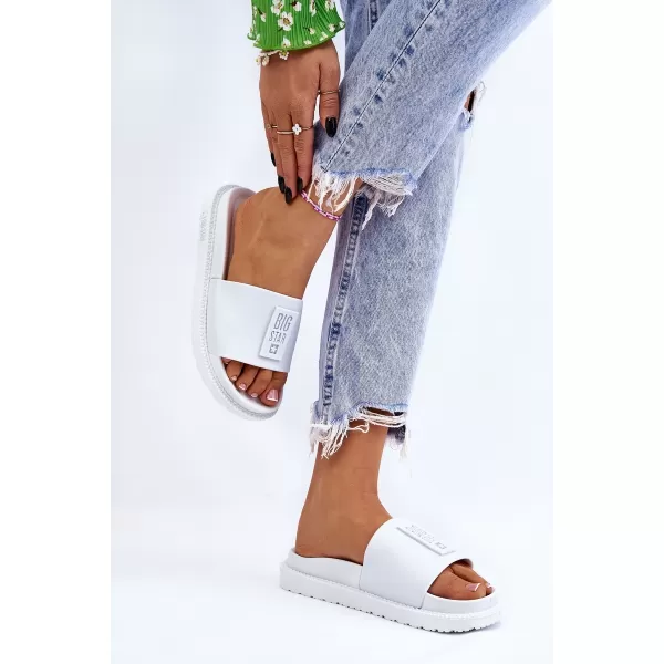  Ženski natikači BIG STAR LL274428 WHITE Big Star Shoes 