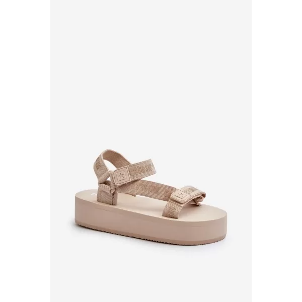  Ženski sandali BIG STAR NN274A528 BEŽ Big Star Shoes 