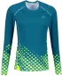 Ženska premium funkcionalna majica z dolgimi rokavi ALTISPORT VOJ/ALW109TR03 SMARAGDNO/FLUO RUMENA