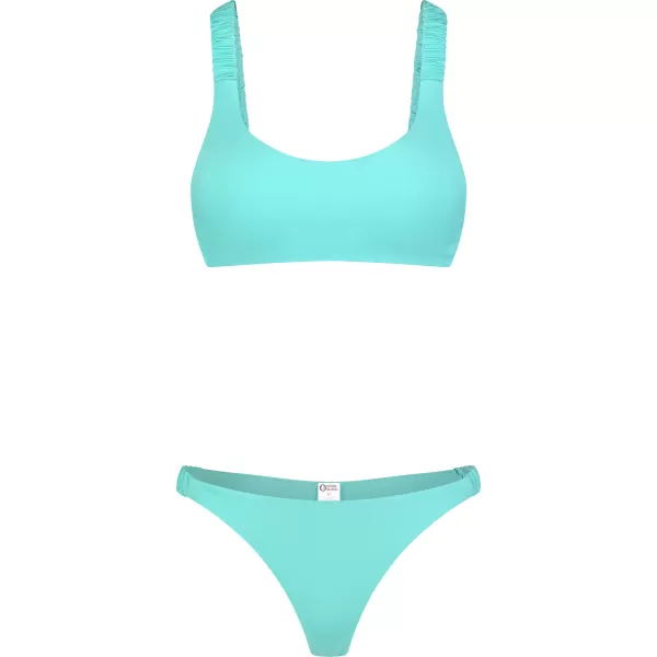  Ženski bikini - zgornji del NORDBLANC NBSSS8209 TURKIZNA 