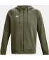 Moški pulover UNDER ARMOUR RIVAL FLEECE FZ HOODIE 1379767-390 ZELENA