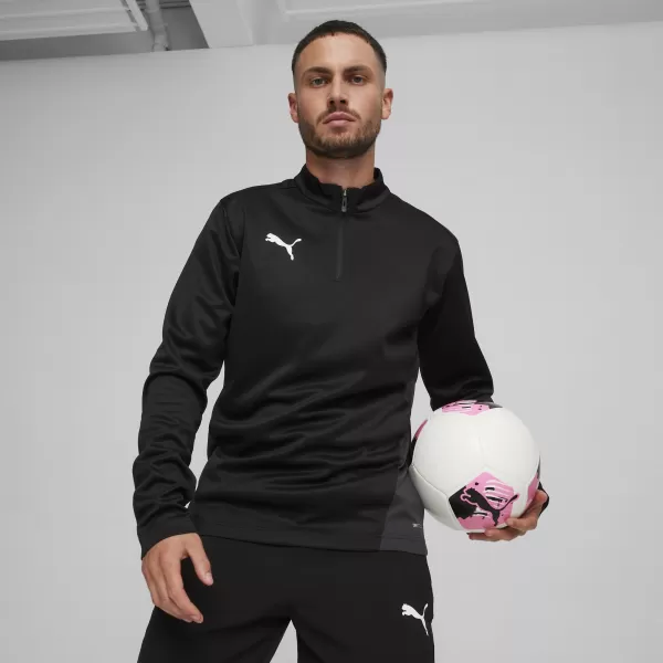  Srajca PUMA TEAMGOAL TRAINING 1/4 ZIP TO 658629_03 PUMA ČRNA/BELA/TEMNO SIVA 
