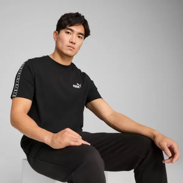  Moška majica s kratkimi rokavi PUMA ESS TAPE TEE 684674-01 ČRNA 