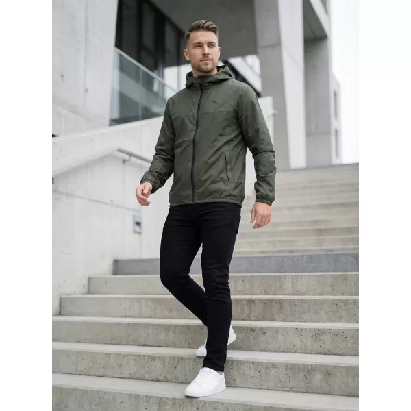  Moška vetrovka PUMA ESS REGULAR WINDBREAKER 684625-70 ZELENA 