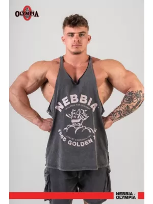 Washed mišična hrbtna vrvica GOLDEN AGE 791 BLACK Nebbia