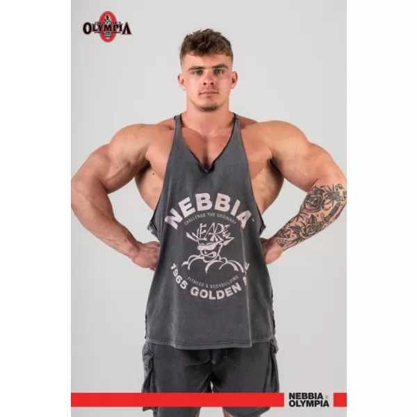  Washed mišična hrbtna vrvica GOLDEN AGE 791 BLACK Nebbia 