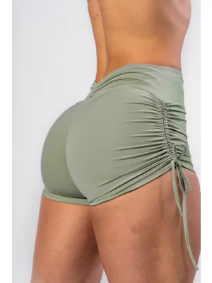 Push-up kratke hlače z vezalkami STRONG BEAUTY 429 SVETLO ZELENE Nebbia