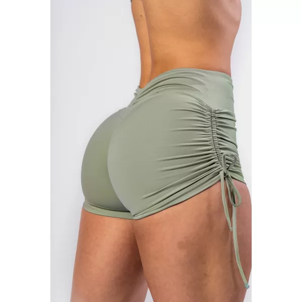  Push-up kratke hlače z vezalkami STRONG BEAUTY 429 SVETLO ZELENE Nebbia 