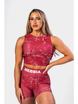 Crop top ROUGH GIRL 617 RDEČA Nebbia
