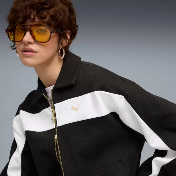  Ženska jakna PUMA T7 RELAXED TRACK JACKET 632137-01 ČRN 