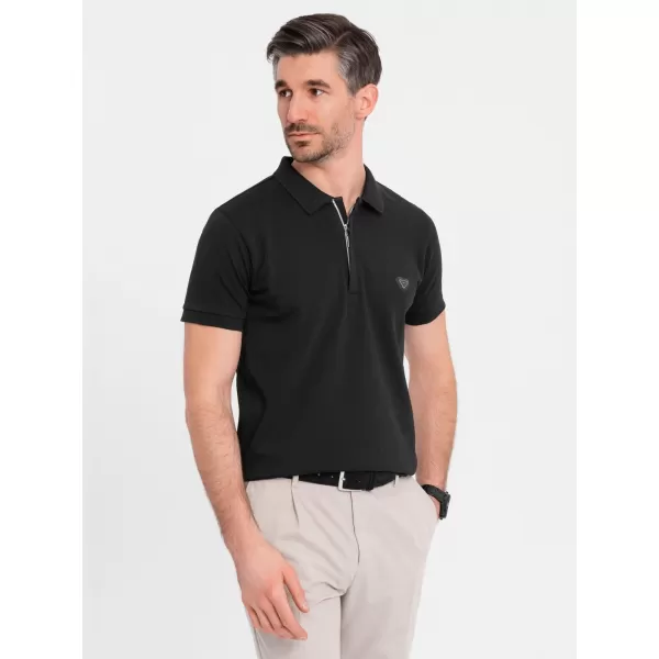  Moška T -majica OMBRE OM-POSS-0148 ČRN 