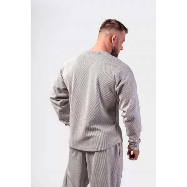  Prevelik pulover s kapuco brez kapuce SIGNATURE 797 SVETLO SIV Nebbia 