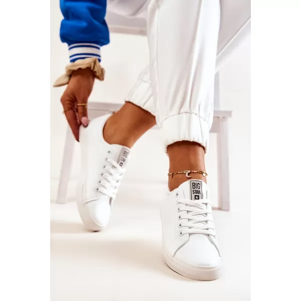  Ženske usnjene superge BIG STAR JJ274311 WHITE Big Star Shoes 