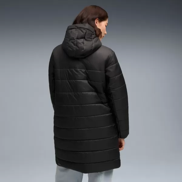  Ženski plašč PUMA ESS HOODED PADDED PARKA 685232-01 ČRNA 