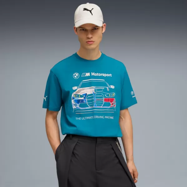  Srajca PUMA BMW MMS BOLD GRAPHIC TEE 632914-06 MODRO 