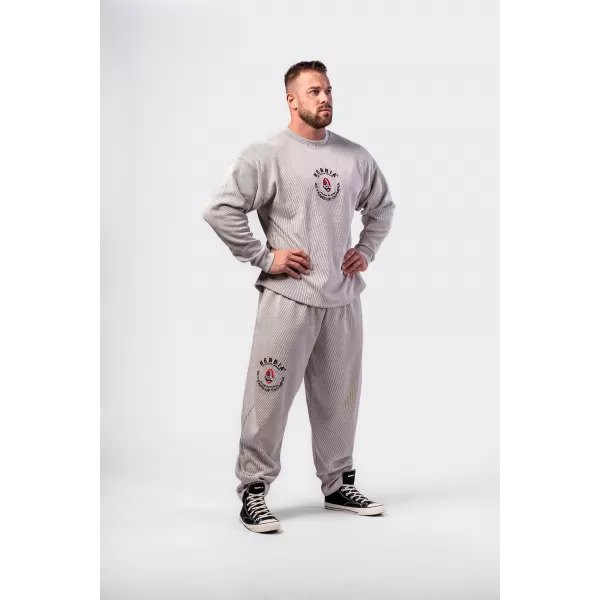  Prevelik pulover s kapuco brez kapuce SIGNATURE 797 SVETLO SIV Nebbia 