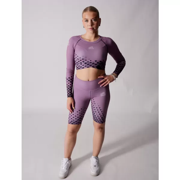  Ženski funkcionalni vrhunski kratki top ALTISPORT VOJ/ALW109TR04 VIJOLIČNA 