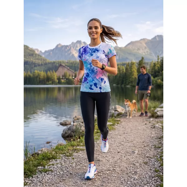  Ženska premium funkcionalna majica ALTISPORT VOJ/ALW055TR01 VIJOLIČNA/MODRA 