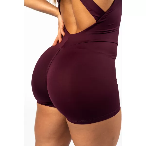  Oblikovalni fitnes kombinezon STRONG BEAUTY 427 TEMNO RDEČ Nebbia 