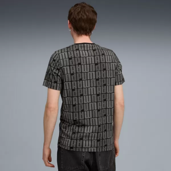  Moška majica s kratkimi rokavi PUMA ESS LOGO LAB AOP TEE 688185-01 ČRNA 