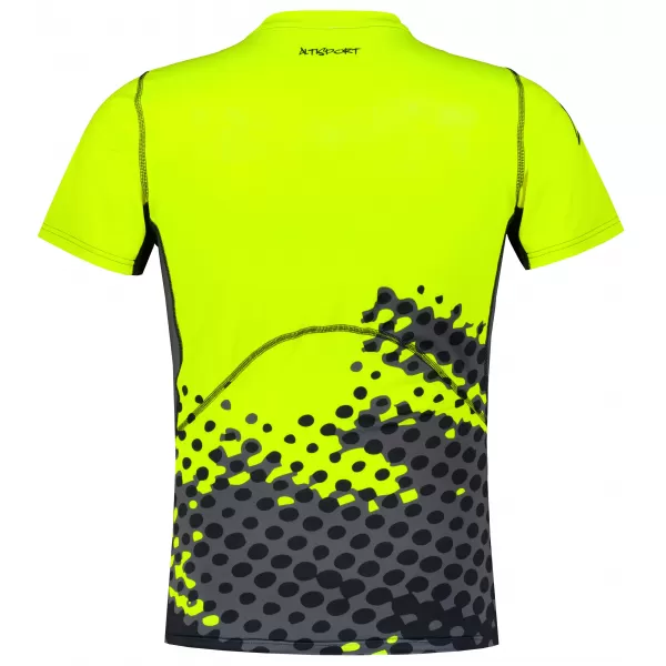  Moška vrhunska funkcionalna kompresijska majica ALTISPORT VOJ/ALM109TR04 FLUO RUMENA 