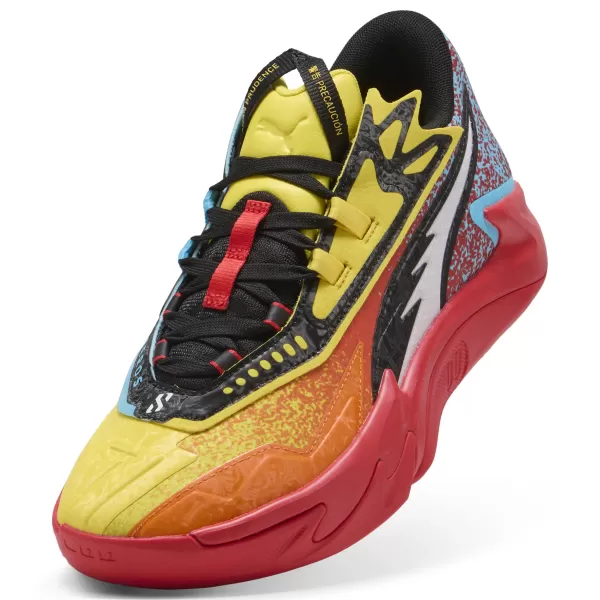  Škornji PUMA SCOOT ZEROS II CAUTION 310843_01 RICKIE ORANGE/SPEED ​​YELLOW 