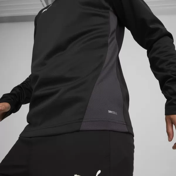  Srajca PUMA TEAMGOAL TRAINING 1/4 ZIP TO 658629_03 PUMA ČRNA/BELA/TEMNO SIVA 