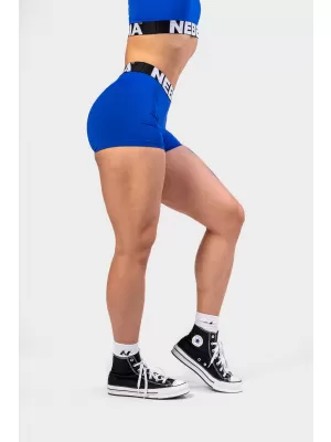 Fitnes kratke hlače z visokim pasom GLUTE PUMP 240 BLUE Nebbia